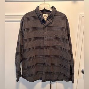 Blake Shelton Dark Charcoal Grey Black Dark Blue PLAID button Down Shirt XXL